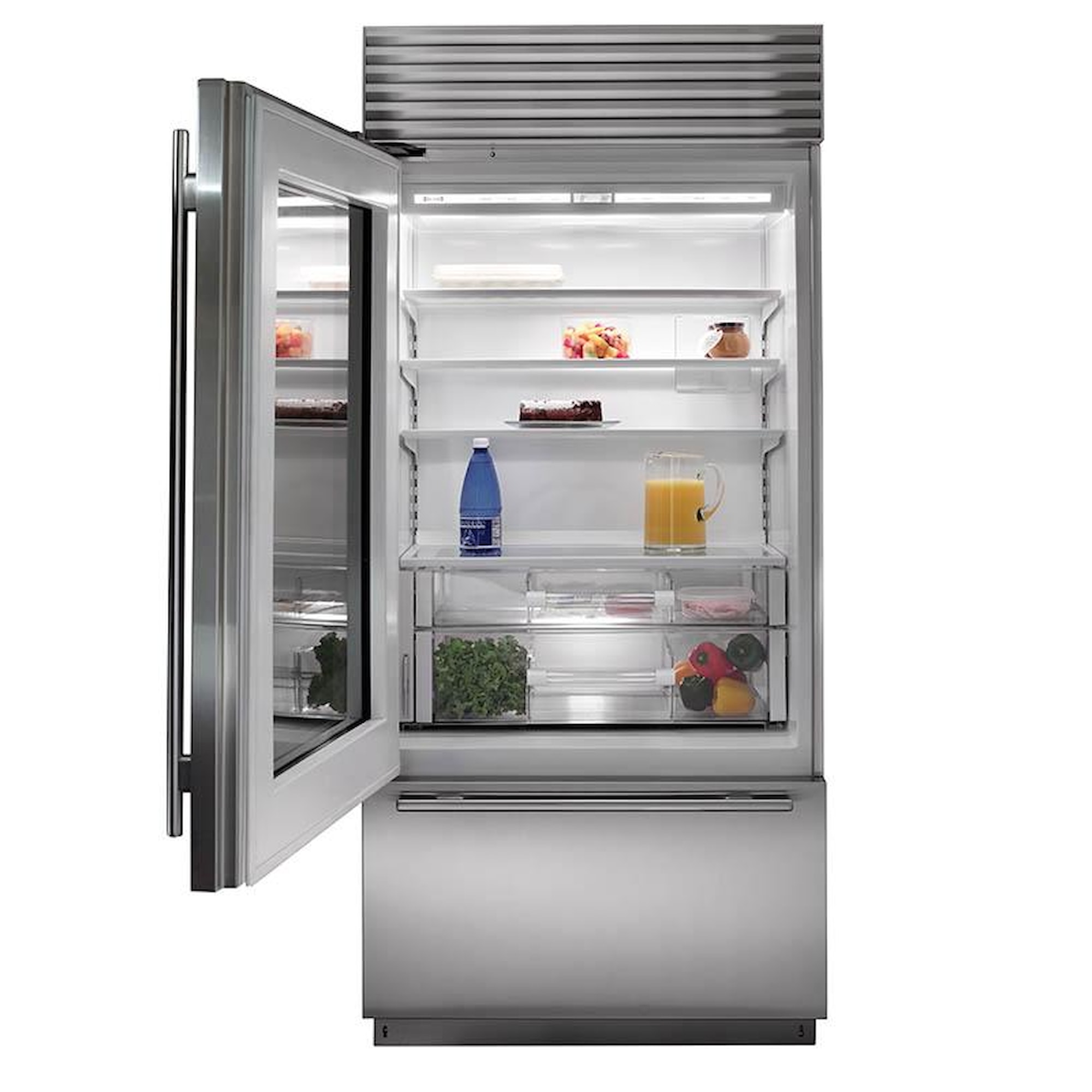 SubZero BI36UG 21.4 Cu. Ft. BuiltIn Refrigerator with Glass Door